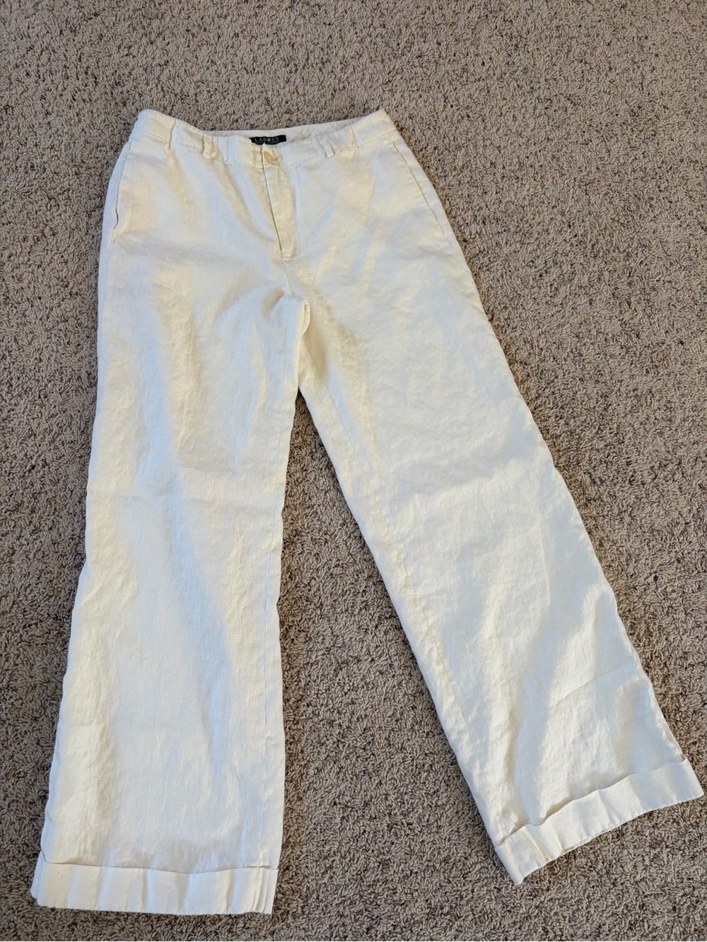 Ralph Lauren Wide Leg Linen Pants